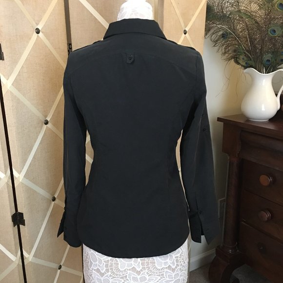 Express Button Down Blouse - Picture 3 of 9